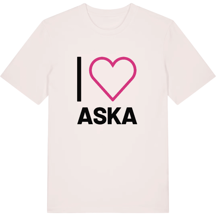 Jag älskar Aska t-shirt stort tryck – t-shirt från PinShirt
