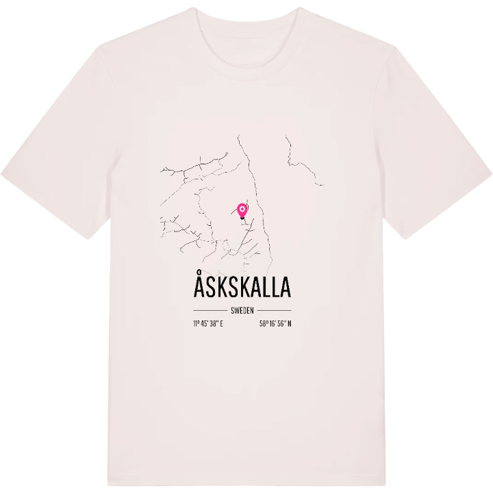 Åskskalla karta t-shirt – t-shirt från PinShirt