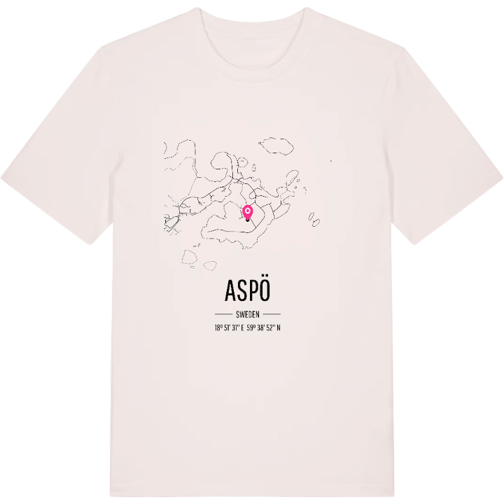 Aspö karta t-shirt – t-shirt från PinShirt