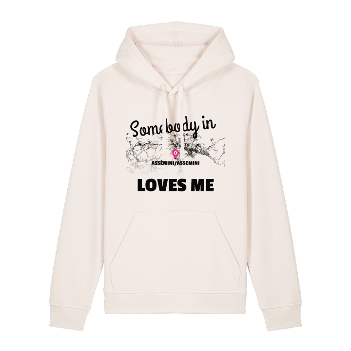 Någon i Assèmini/Assemini älskar mig hoodie – hoodie från PinShirt
