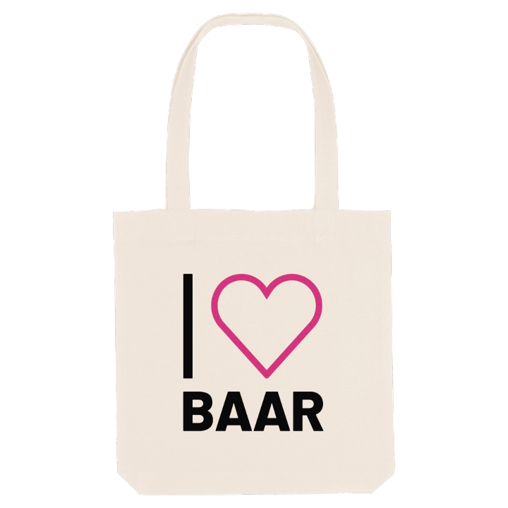 Jag älskar Baar tygkasse stort tryck – tygkasse från PinShirt