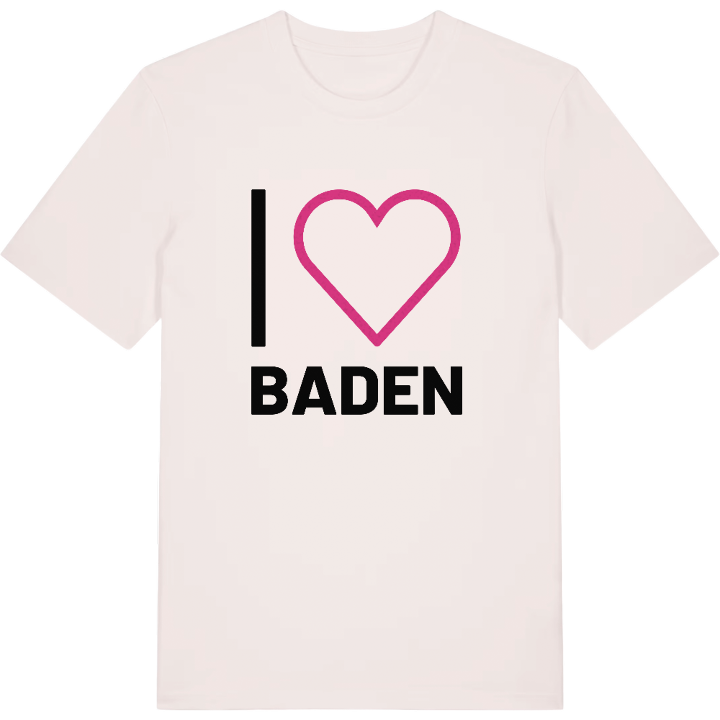 Jag älskar Baden t-shirt stort tryck – t-shirt från PinShirt
