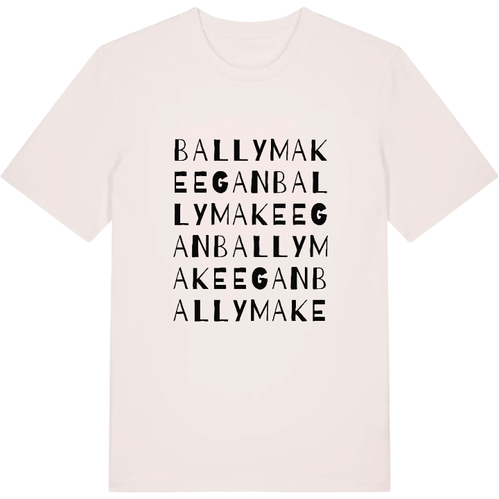 Ballymakeegan ordlek t-shirt – t-shirt från PinShirt