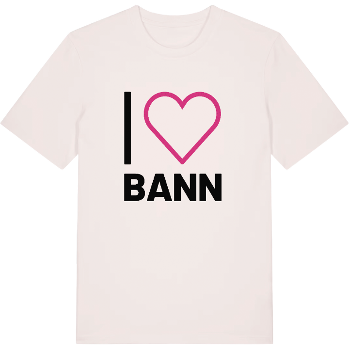 Jag älskar Bann t-shirt stort tryck – t-shirt från PinShirt