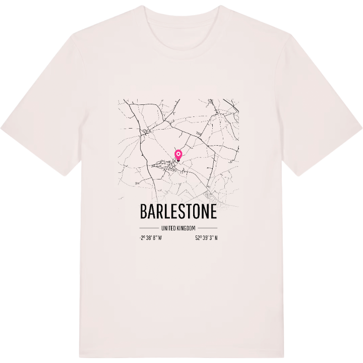 Barlestone karta t-shirt – t-shirt från PinShirt