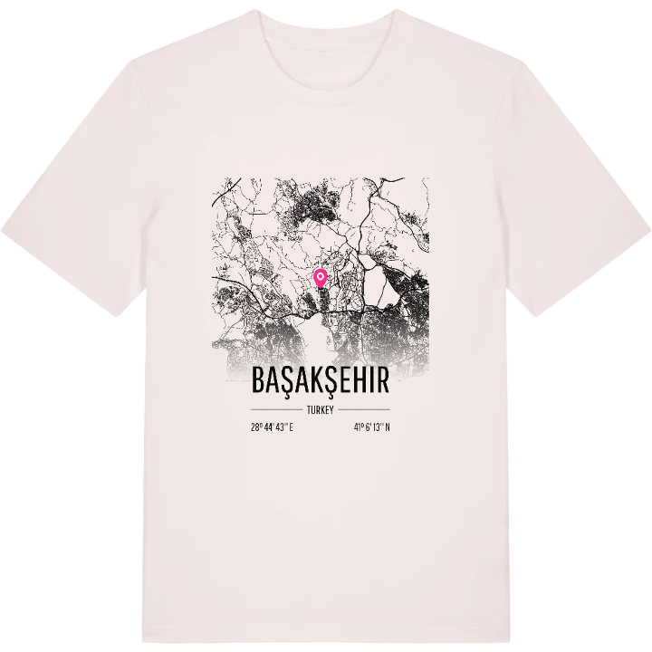 Başakşehir karta t-shirt – t-shirt från PinShirt
