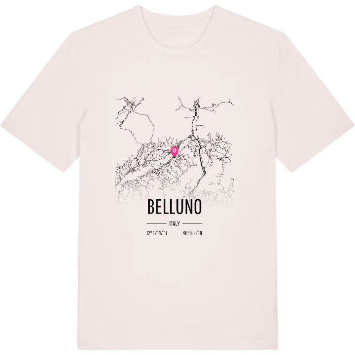 Belluno karta t-shirt – t-shirt från PinShirt
