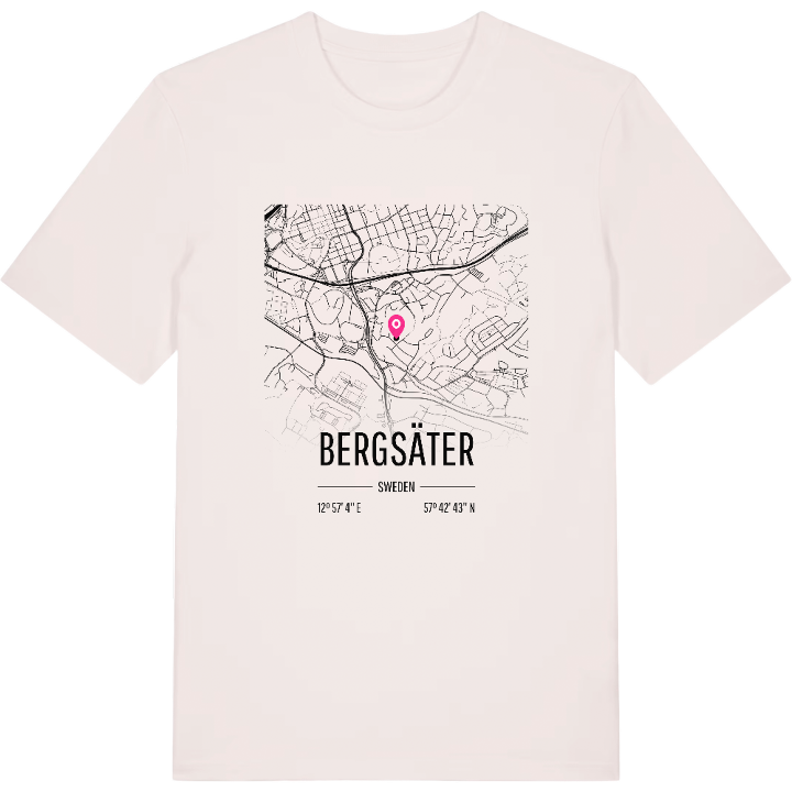 Bergsäter karta t-shirt – t-shirt från PinShirt