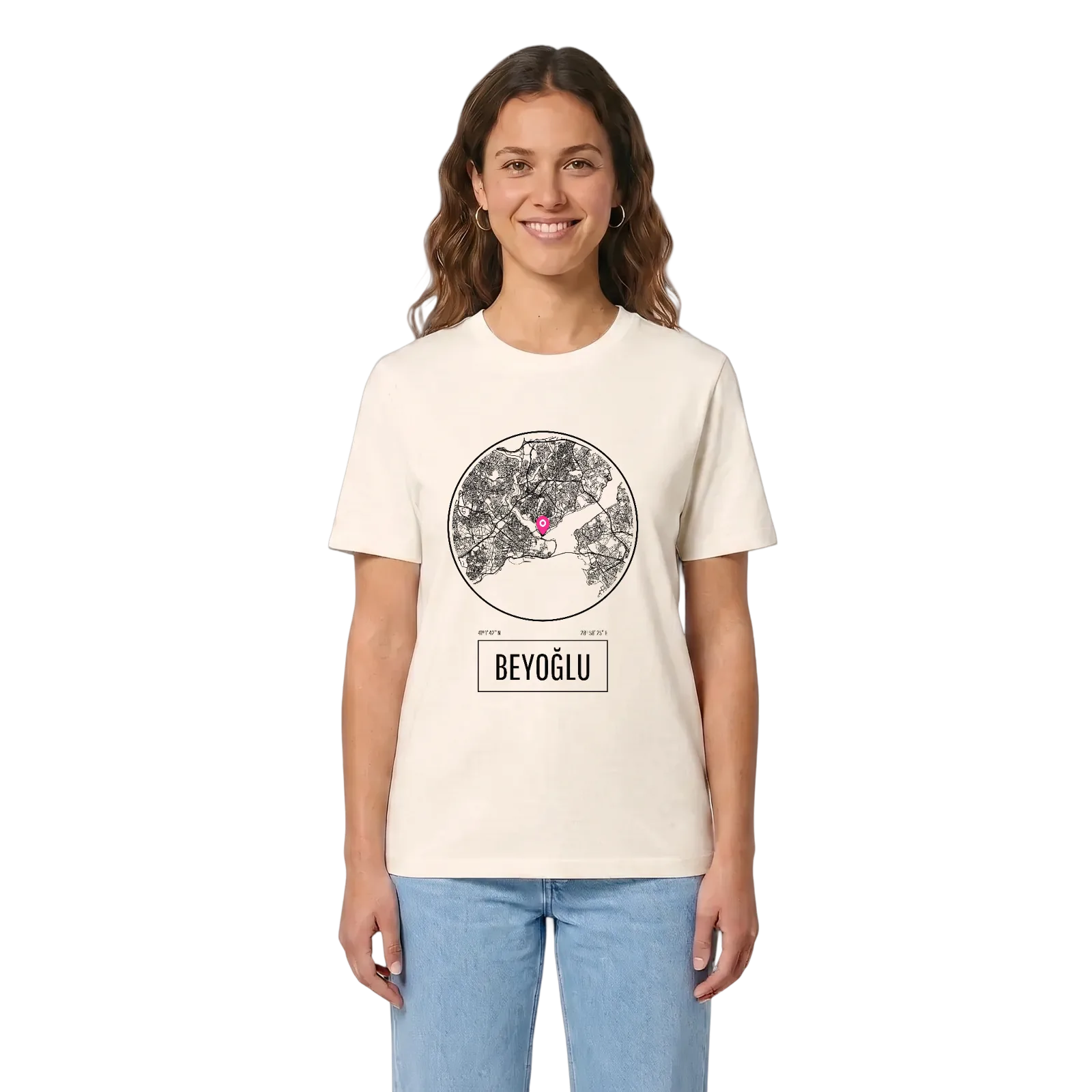 Beyoğlu t-shirt – Vintage White, i miljö