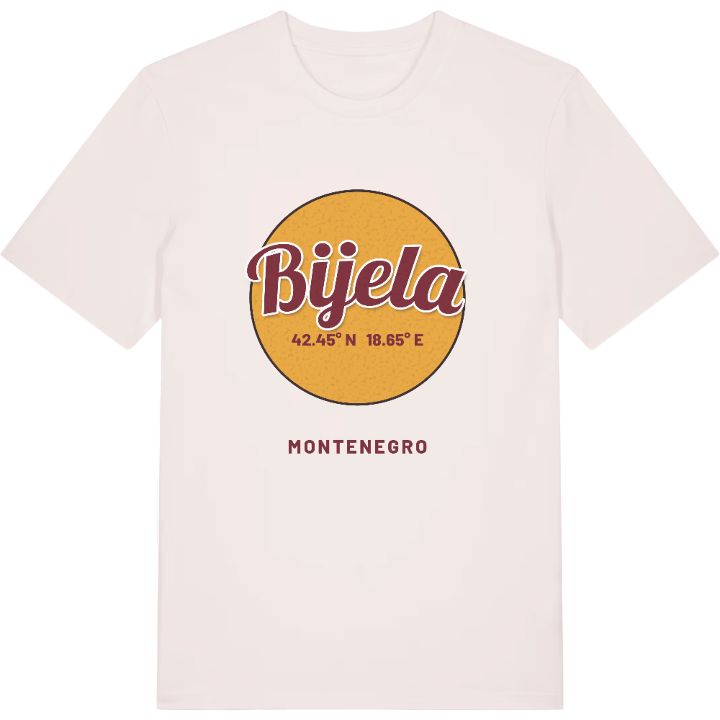 Bijela cirkel t-shirt – t-shirt från PinShirt