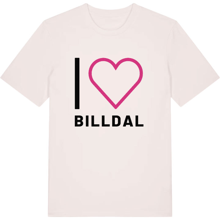 Jag älskar Billdal t-shirt stort tryck – t-shirt från PinShirt