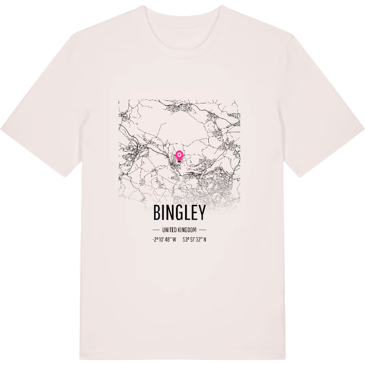 Bingley karta t-shirt – t-shirt från PinShirt