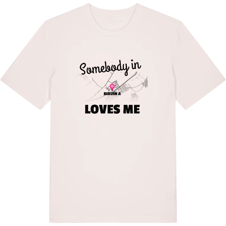 Någon i Biruința älskar mig t-shirt – t-shirt från PinShirt