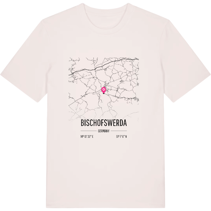 Bischofswerda karta t-shirt – t-shirt från PinShirt