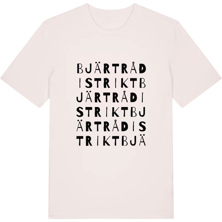 Bjärtrå distrikt ordlek t-shirt – t-shirt från PinShirt