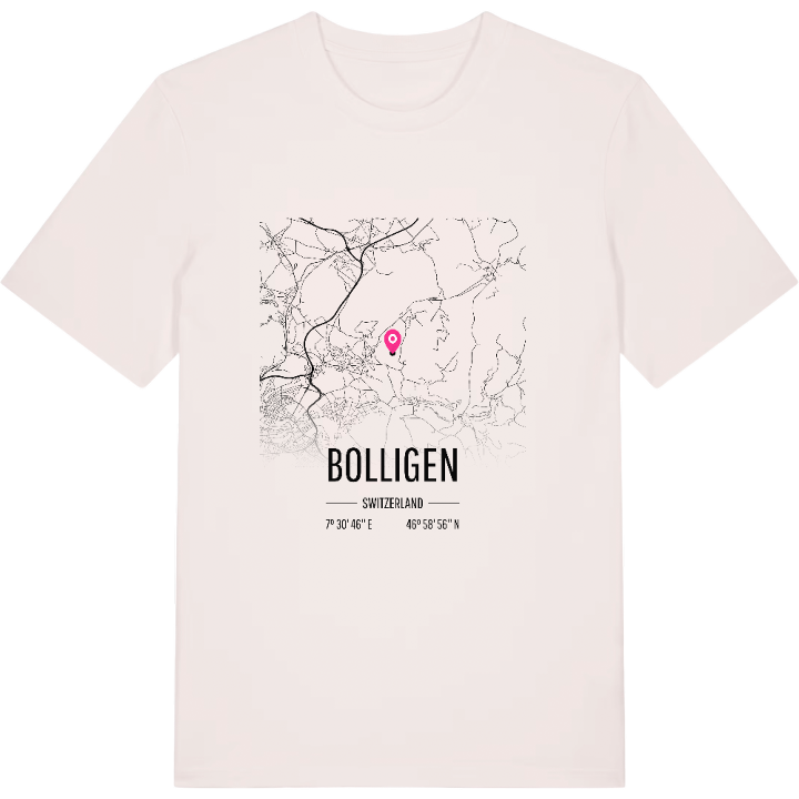 Bolligen karta t-shirt – t-shirt från PinShirt