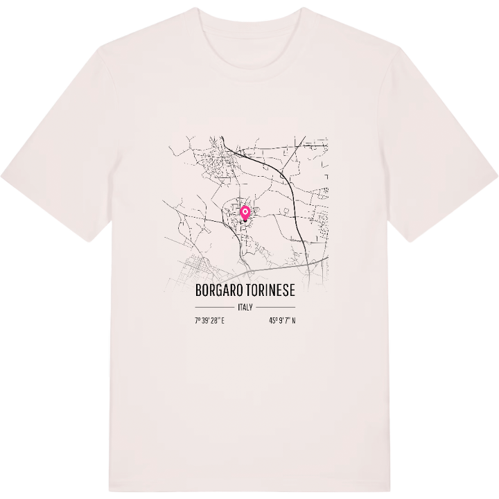 Borgaro Torinese karta t-shirt – t-shirt från PinShirt