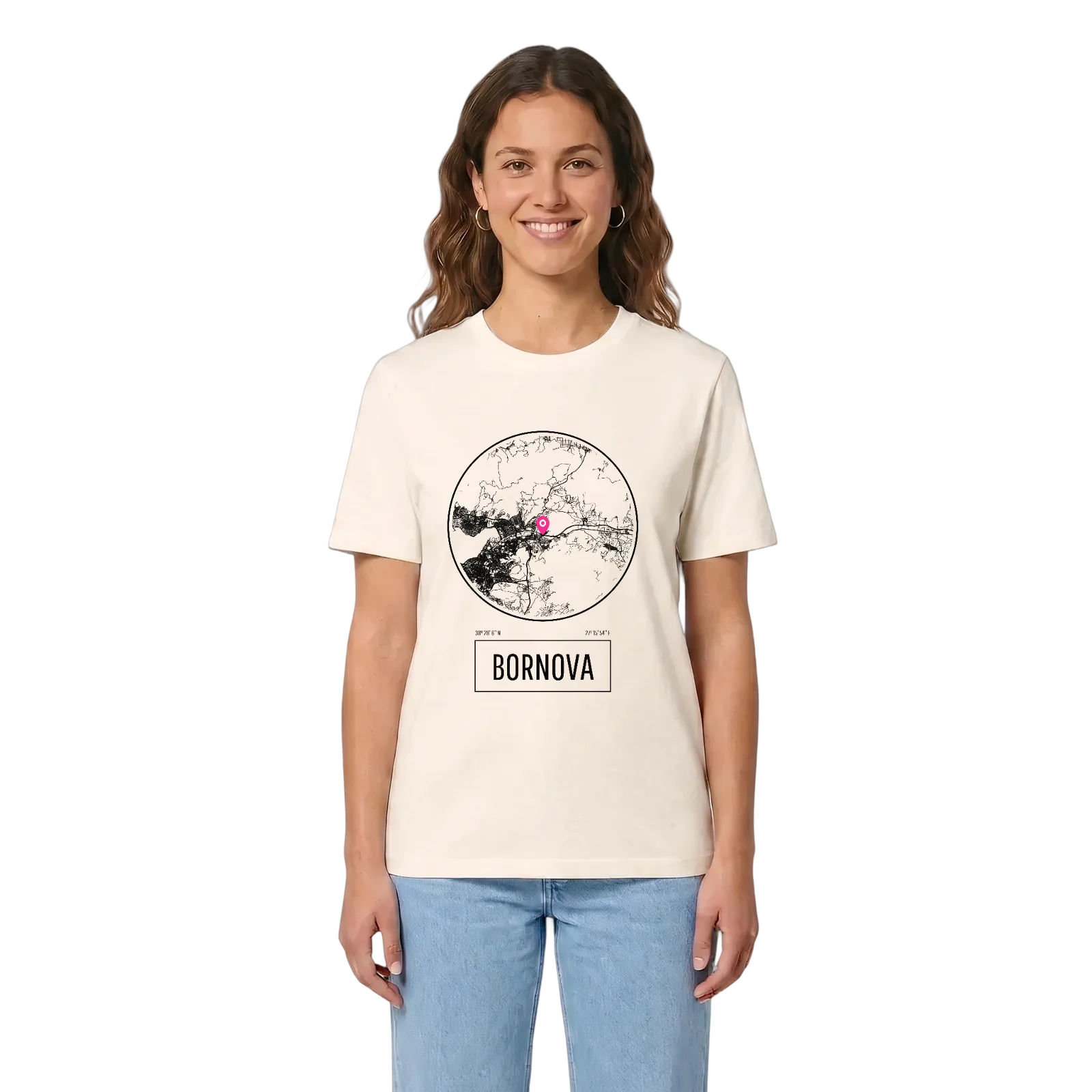 Bornova t-shirt – Vintage White, i miljö