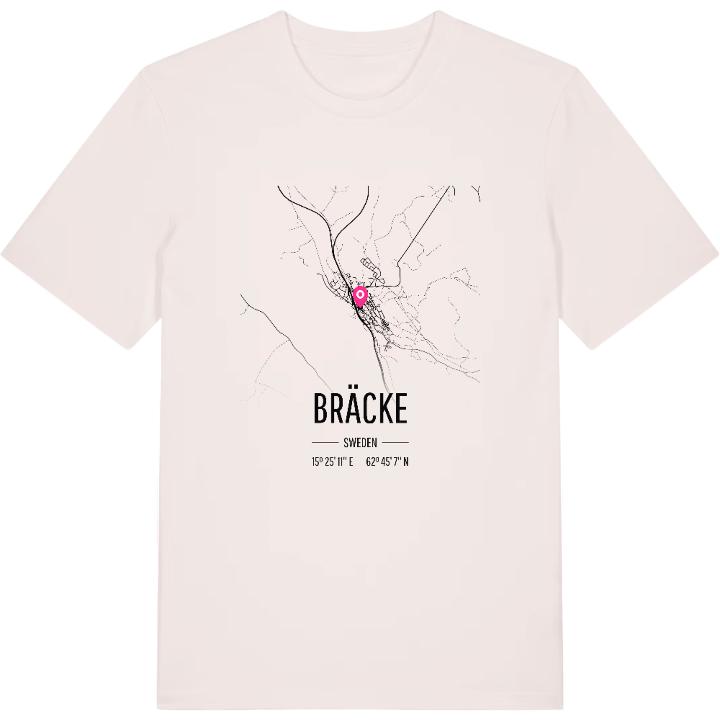 Bräcke karta t-shirt – t-shirt från PinShirt