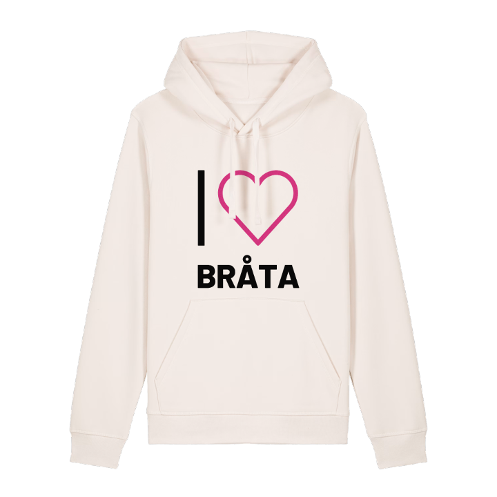 Jag älskar Bråta hoodie stort tryck – hoodie från PinShirt