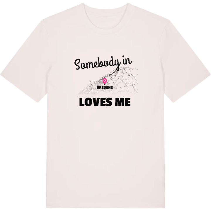 Någon i Bredene älskar mig t-shirt – t-shirt från PinShirt