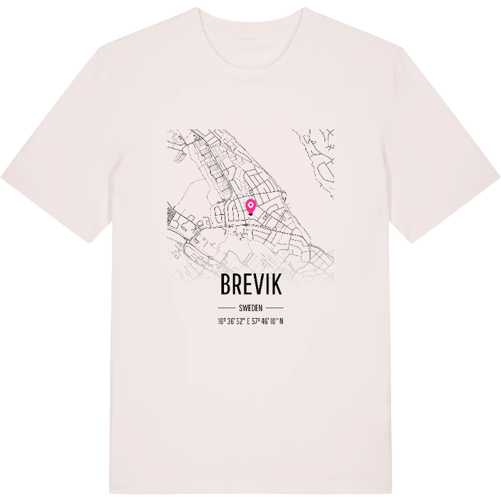 Brevik karta t-shirt – t-shirt från PinShirt
