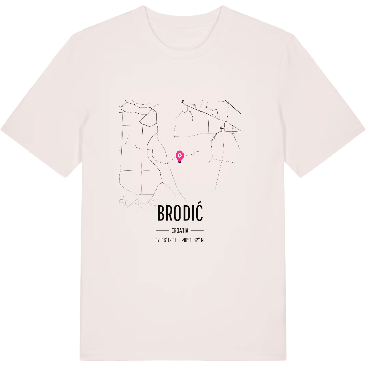 Brodić karta t-shirt – t-shirt från PinShirt