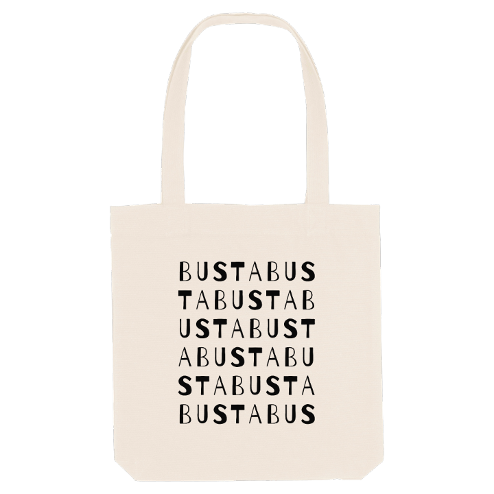 Busta ordlek tygkasse – tygkasse från PinShirt
