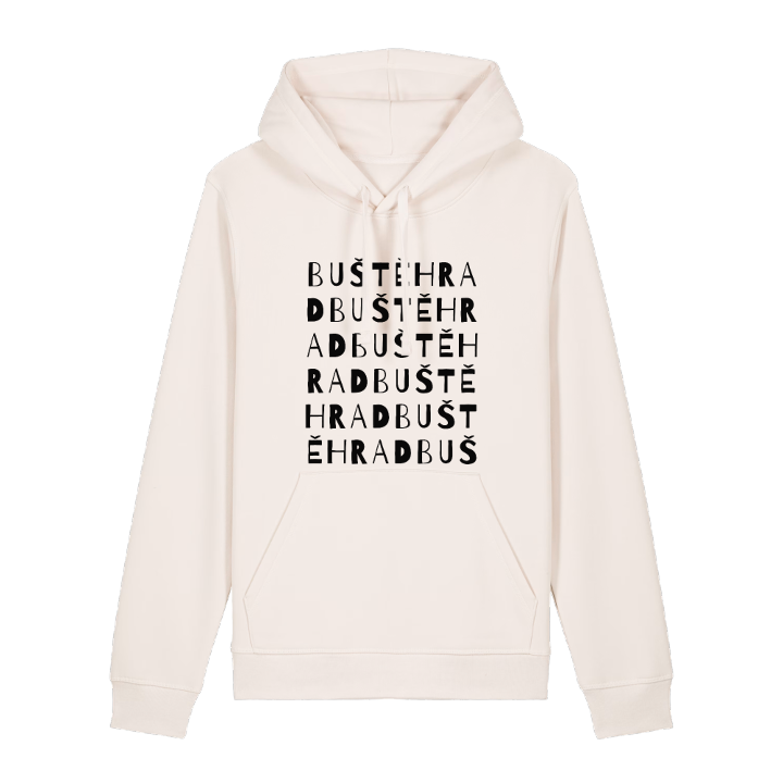 Buštěhrad ordlek hoodie – hoodie från PinShirt