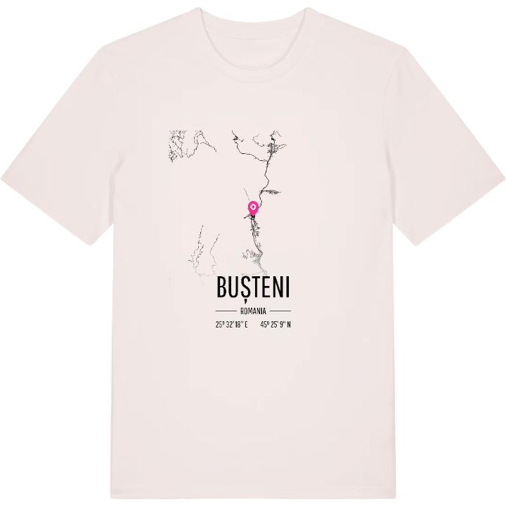 Bușteni karta t-shirt – t-shirt från PinShirt