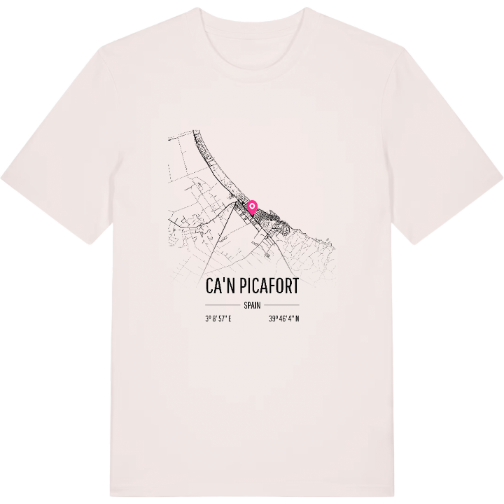 Ca'n Picafort karta t-shirt – t-shirt från PinShirt