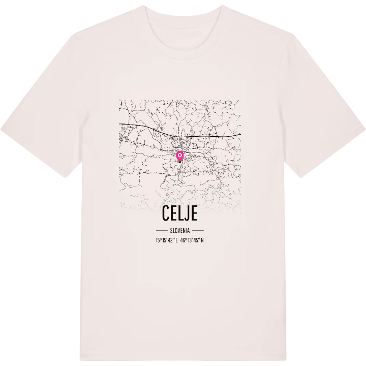 Celje karta t-shirt – t-shirt från PinShirt