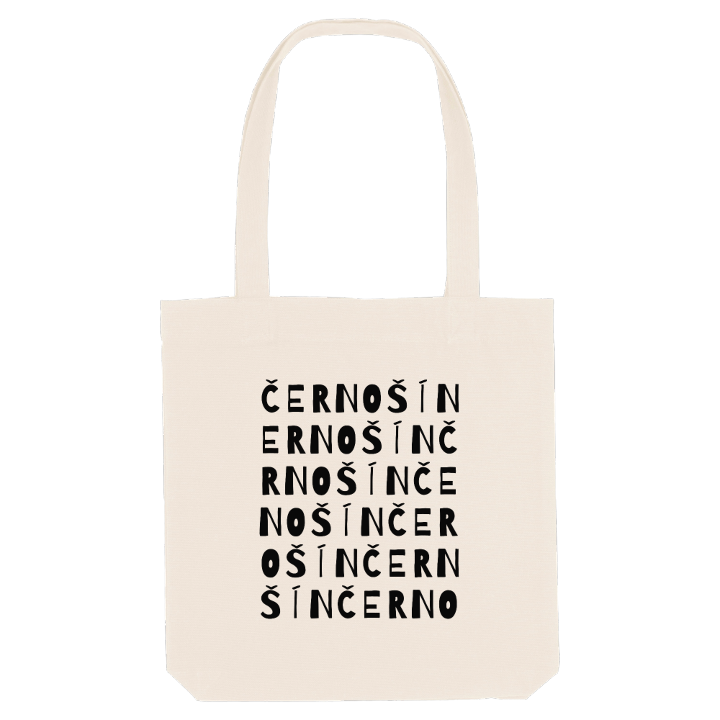 Černošín ordlek tygkasse – tygkasse från PinShirt