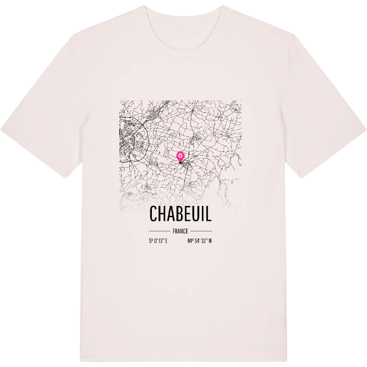 Chabeuil karta t-shirt – t-shirt från PinShirt