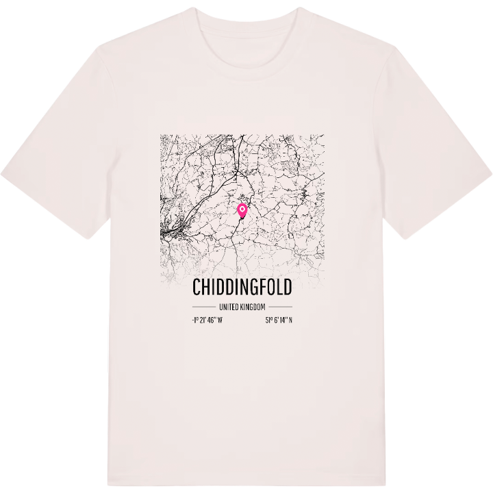 Chiddingfold karta t-shirt – t-shirt från PinShirt