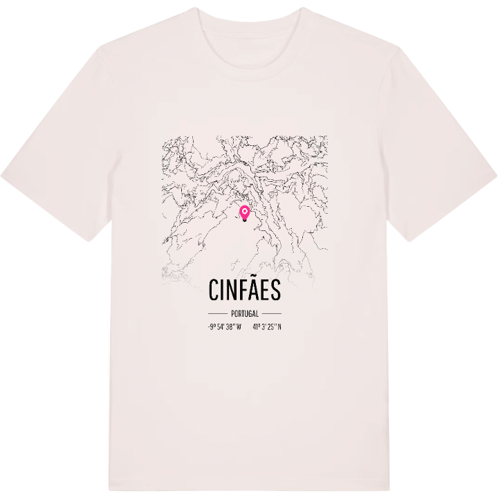 Cinfães karta t-shirt – t-shirt från PinShirt