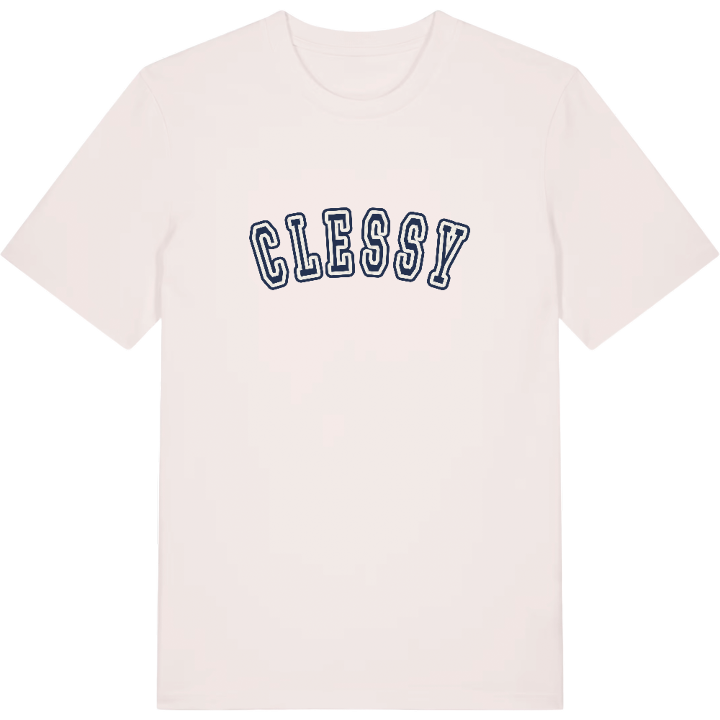 Clessy college t-shirt – t-shirt från PinShirt