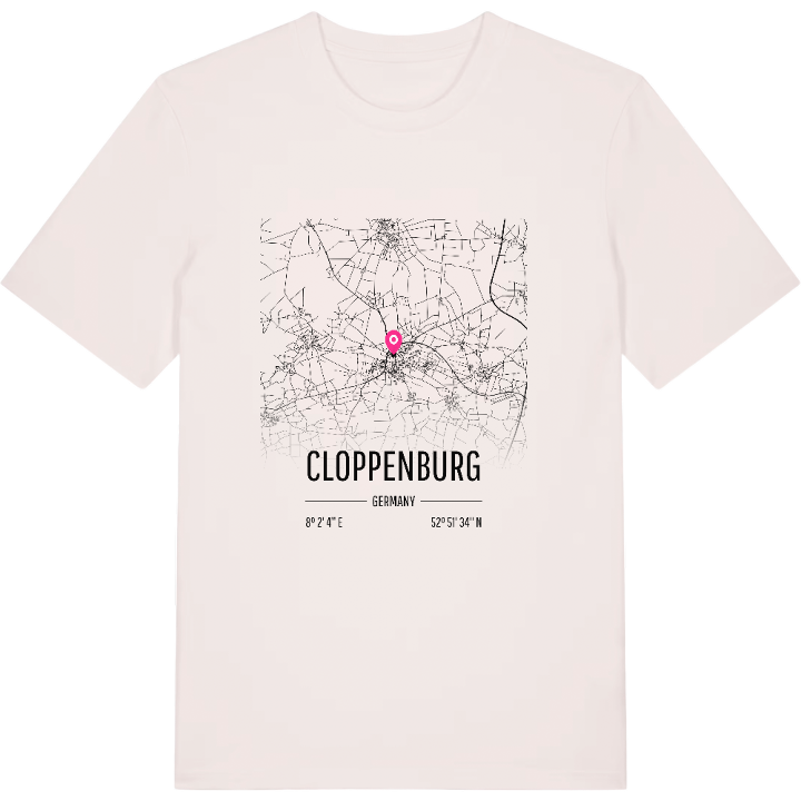 Cloppenburg karta t-shirt – t-shirt från PinShirt