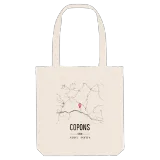 Copons karta tygkasse