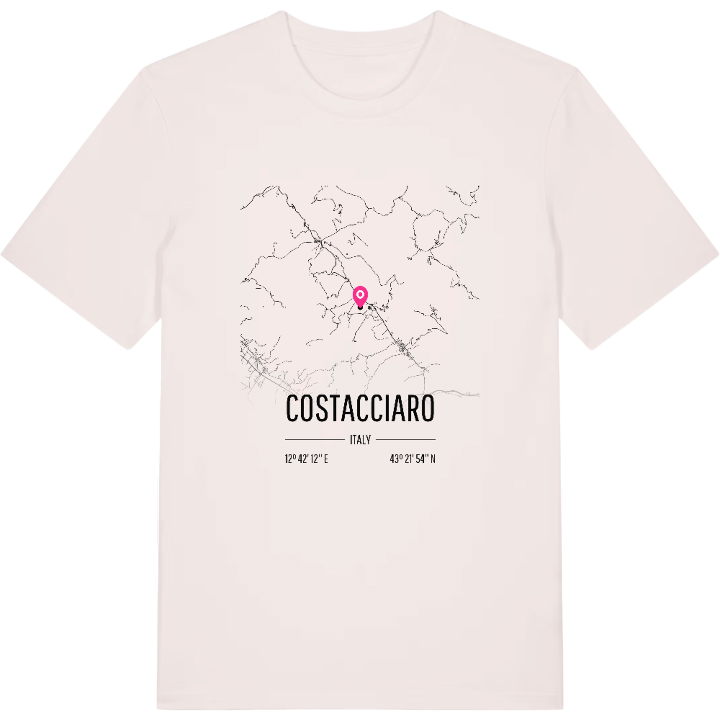 Costacciaro karta t-shirt – t-shirt från PinShirt