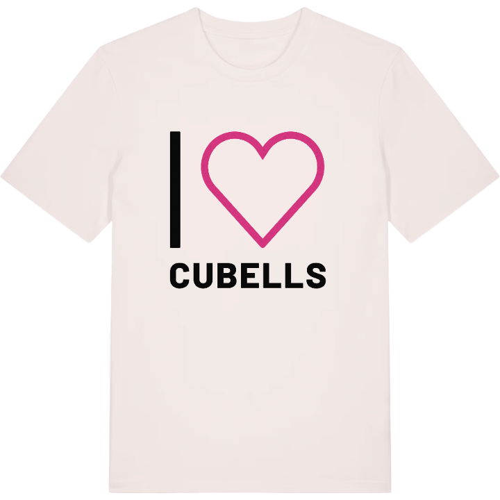 Jag älskar Cubells t-shirt stort tryck – t-shirt från PinShirt