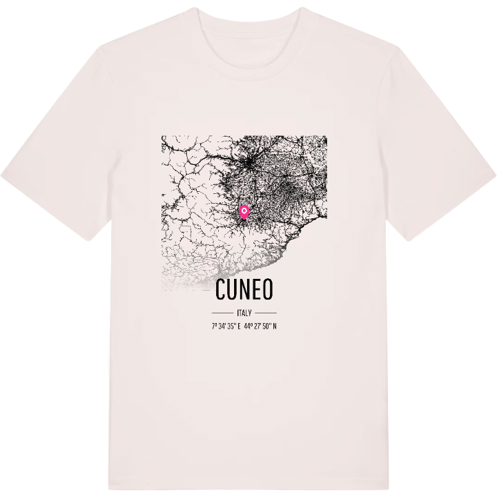 Cuneo karta t-shirt – t-shirt från PinShirt