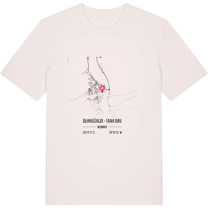 Deanušaldi - Tana bru karta t-shirt – t-shirt från PinShirt