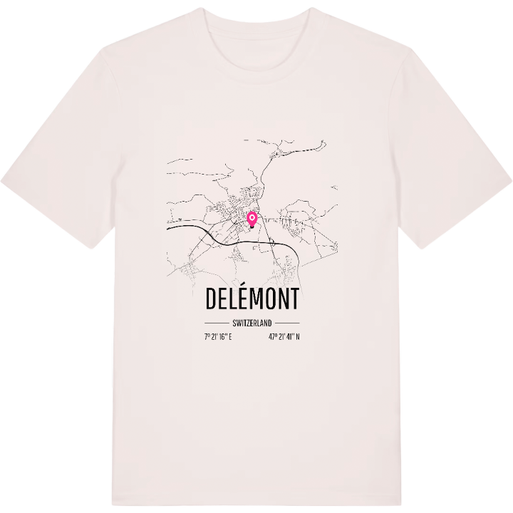 Delémont karta t-shirt – t-shirt från PinShirt