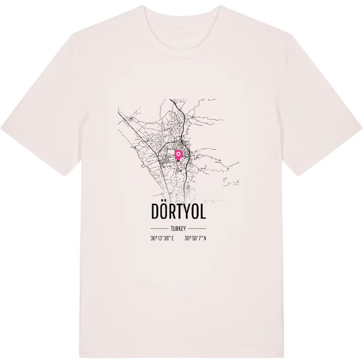 Dörtyol karta t-shirt – t-shirt från PinShirt