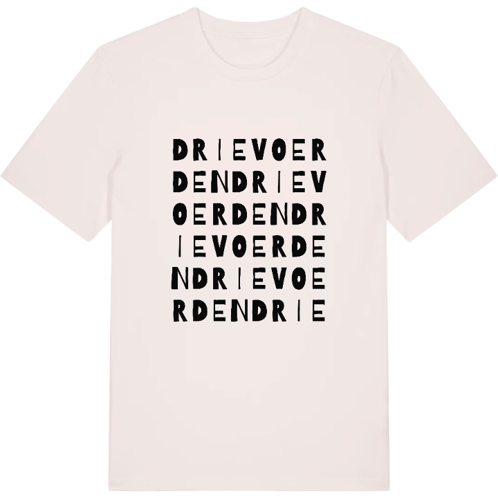 Drievoerden ordlek t-shirt – t-shirt från PinShirt