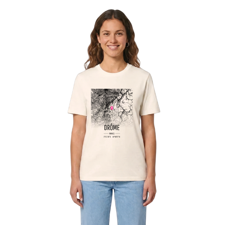 Drôme karta t-shirt – t-shirt från PinShirt