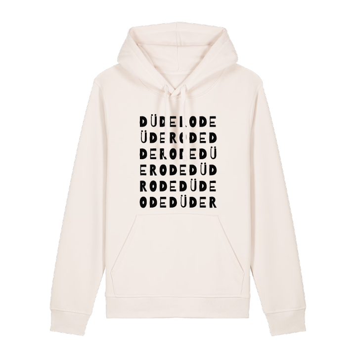 Düderode ordlek hoodie – hoodie från PinShirt