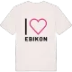 Jag älskar Ebikon t-shirt stort tryck