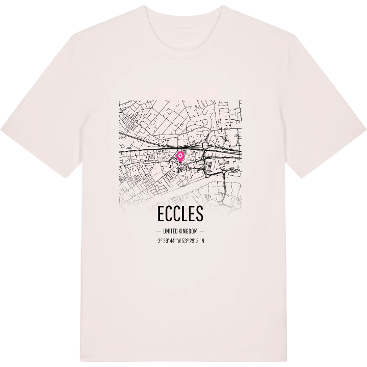 Eccles karta t-shirt – t-shirt från PinShirt